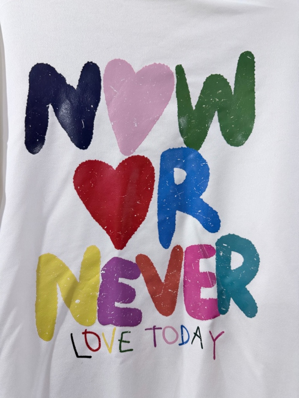 White Graphic Sweater Print